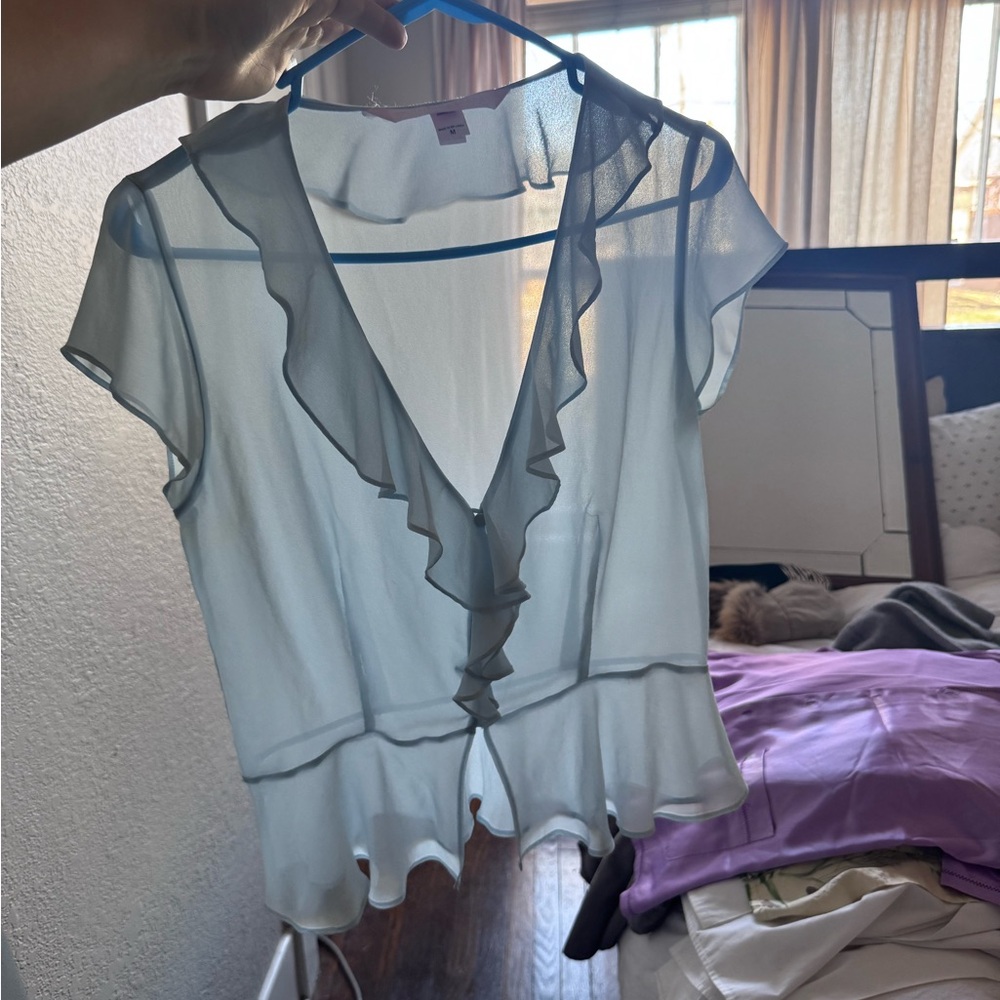 Victoria's Secret Sheer Baby Blue Set